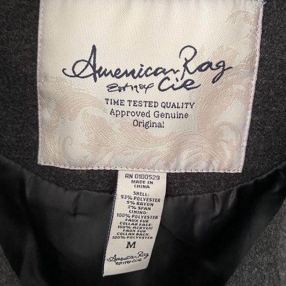 AMERICAN RAG | Grey Winter Dress Coat - Picture 7 of 8